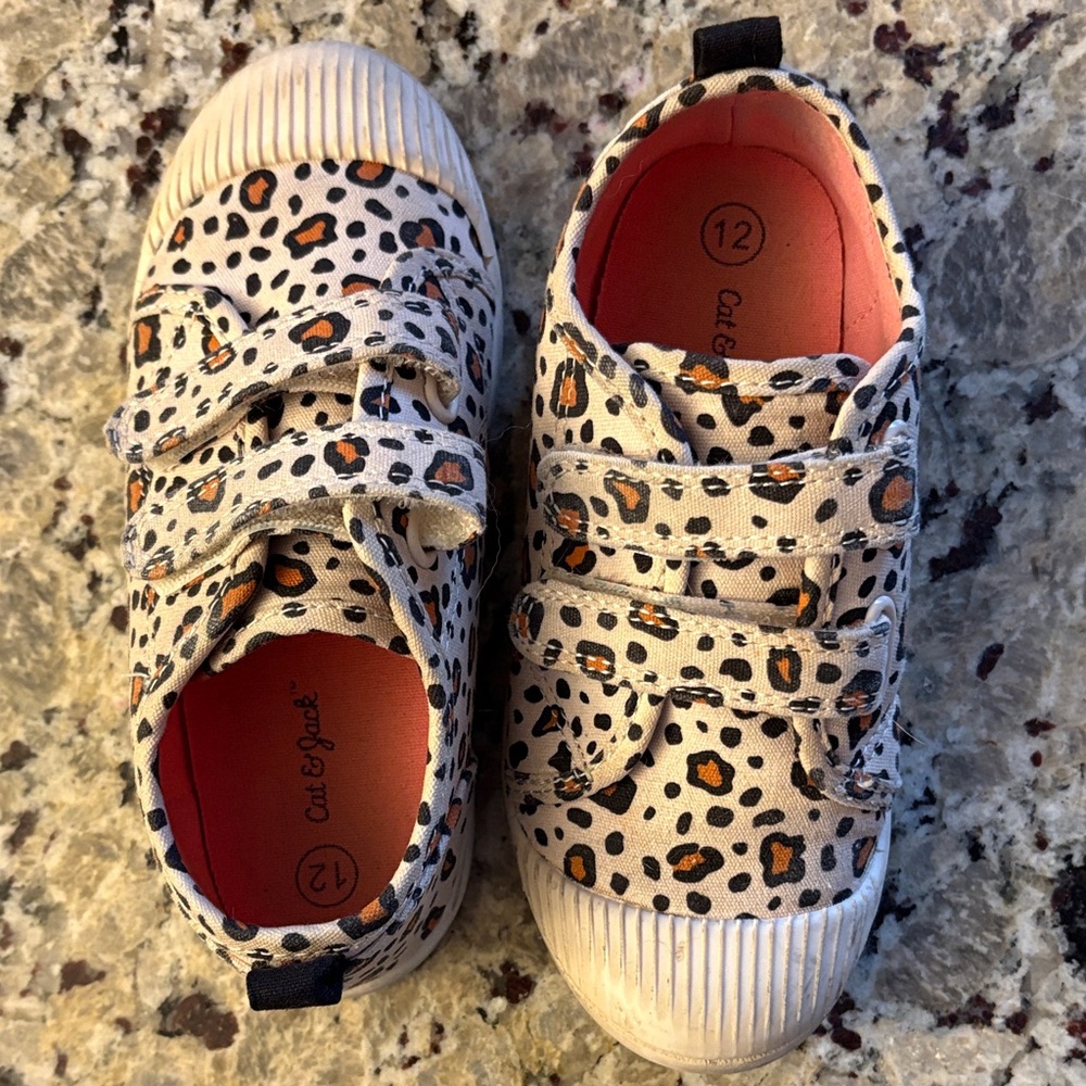 Cat & Jack Leopard Print Kids Sneakers
